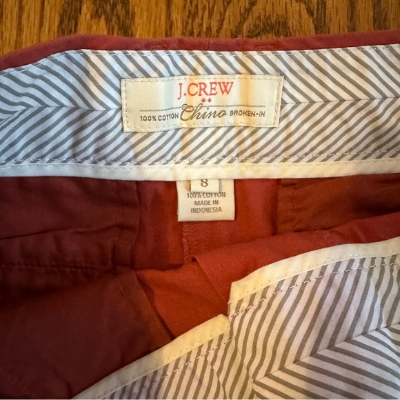 NWOT J.Crew 3" City Fit Chino Short - Nantucket Red - Picture 4 of 4